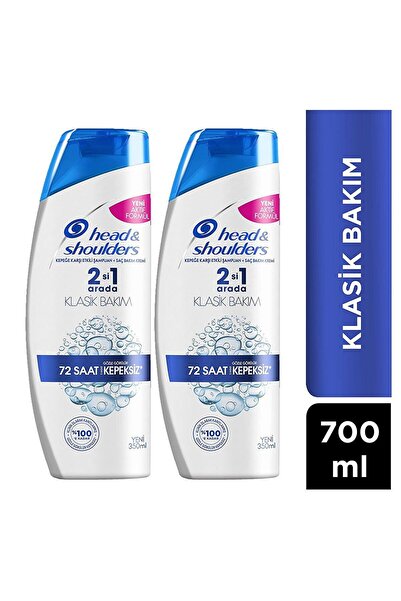 Head&Shoulders Head & Shoulders 350 ML. 2-1 Klasik Bakım Şampuanı 72 Saat Kepeksiz X 2 Adet