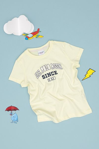 U.S. Polo Assn. Boy's Lemon Crew Neck T-Shirt 50307174-Vr035
