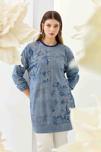 FUAT GÜRSEN Ethnic Patterned Long Tunic
