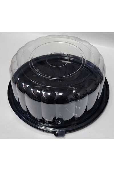 Poppy SIZDIRMAZ KAPAKLI KEK FANUSU KABI ADET ÇAP 30CM (SERT PLASTİK,KULLAN AT)
