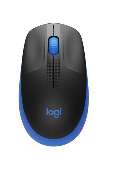 logitech Mouse cu fir LOGITECH M190, USB, 1000 DPI (Negru/Albastru)