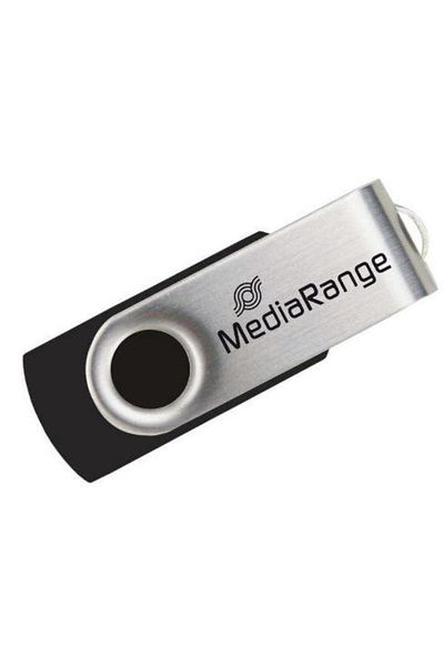 MediaRange Stick USB MediaRange MR913, 128GB, USB 2.0 (Negru/Argintiu)