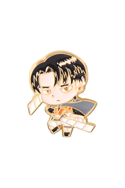 Choice دبابيس مينا هجوم العمالقة 03، بروش على شكل شخصية ليفي أكرمان وميكاسا أ...