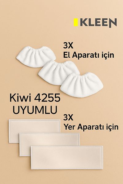 Kleen Kiwi 4255 Steam Cleaning Machine Compatible Cleaning Spare Cloth Set