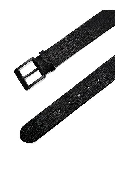 Calvin Klein Black Genuine Leather Nos Classic 40MM Belt