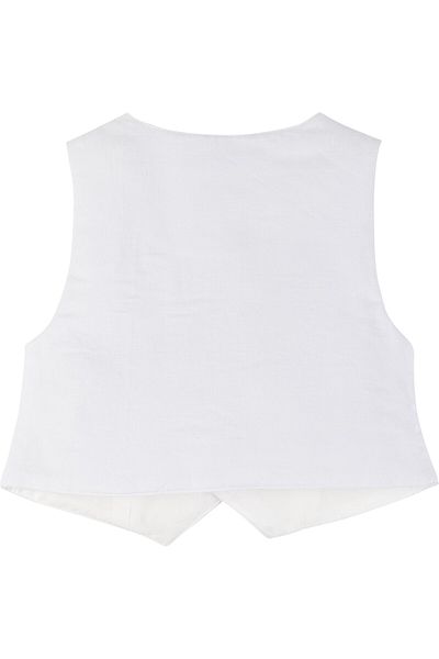 İdilbaby&Mamino İdi̇lbaby&Mamino Girl White Vest