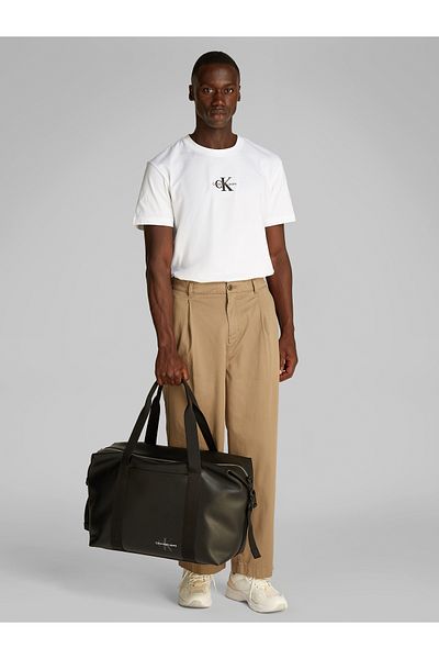 Calvin Klein Men Black Mono Logo Weekender