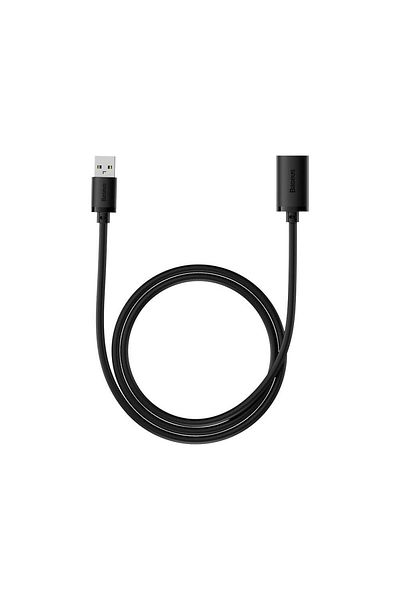 Baseus Cablu Extender USB-A Tata la USB-A Mama, Baseus AirJoy Series, USB 3.0 Gen1, 5Gbps, 1 Metru, Negru