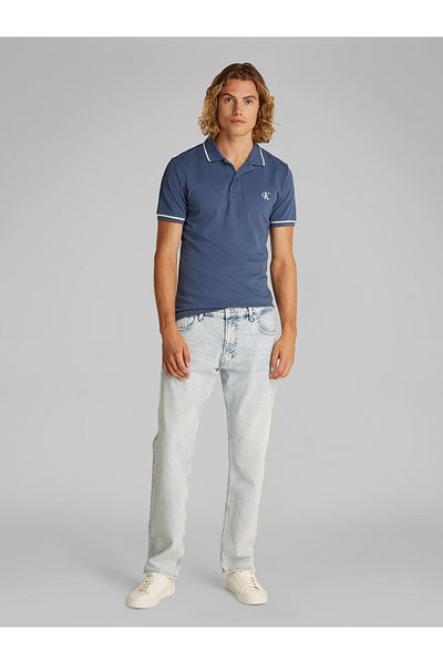 Calvin Klein Men Blue Tipping Slim Polo T-Shirt