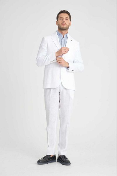 Ted Davıd Linen Blended Suit