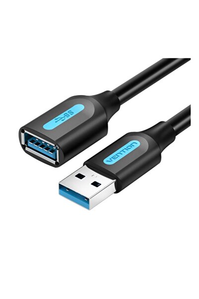 Vention Cablu prelungitor USB Vention, USB-A Mama to USB-A Tata, 200 cm, Negru
