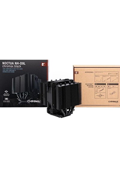 Noctua Cooler Procesor Noctua NH-D9L Chromax Black, Compatibil Intel / AMD, Negru