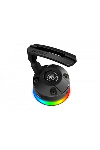 Cougar Suport cablu mouse Cougar Bunker RGB Bungee, 2 x USB, Iluminare RGB (Negru)