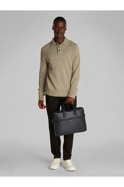 Calvin Klein Men Black Ck Must Laptop Bag