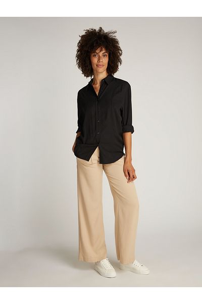 Calvin Klein Black Women Recycled Cdc Long Sleeve Shirt