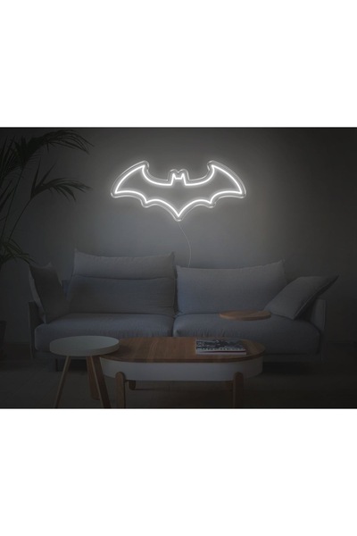 Tasarım Neon Batman Dekoratif Renkli Işıklı Duvar Aydınlatması Tablo Tabela
