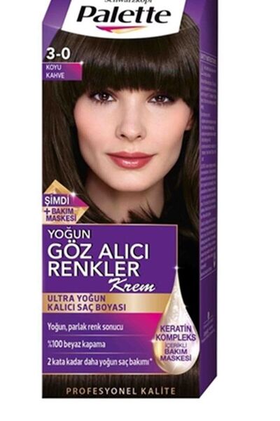 Palette Saç Boyası Natural Göz Alıcı Renk 3-0 Koyu Kahve