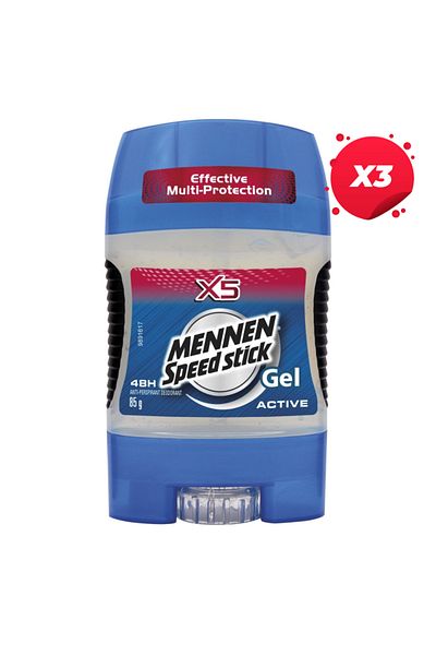 MENNEN SPEED STICK X3 - MENNEN SPEED STICK ANTIPERSPIRANT STICK 85G GEL ACTIVE X5
