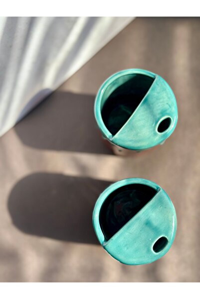 KABİLE SERAMİK Special Design Mouth Ceramic Coffee Glass