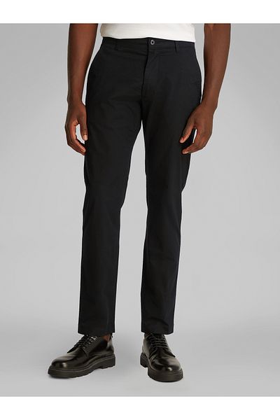 Calvin Klein Calvin Klein Men Black Tapered Chino Trouser