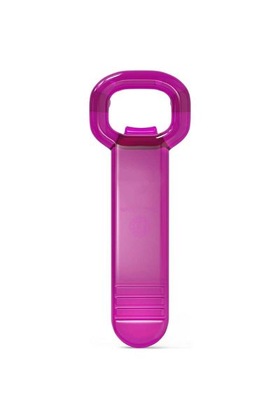 Algomas bottle/jar opener, ABS/plastic, purple, 13.9 cm