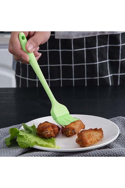 Rairsky set of 2 pastry brushes, silicone, black/green, 20, 8 x 3.2 cm