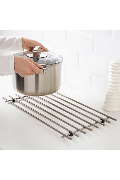 IKEA L MPLIG Trivet, stainless steel, 50 x 28 cm