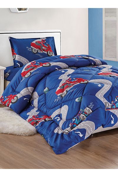 Generic 3 Piece Single Crib Bedding Set, Lightweight Comforter, Suitable for All Seasons G4