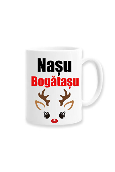 OEM Cană albă personalizată „nasu Bogatasu”, Inovatix®️. 330ml