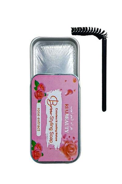 real beauty Eyebrow Glue Soap with Rose Extract 10g