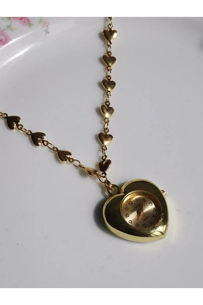 Reorah Collection Vintage Clock Necklace