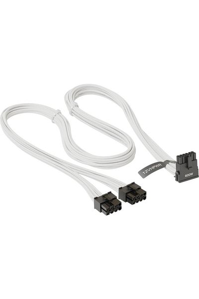 Seasonic Cablu Modular Seasonic SS2X8P-12VHPWR-600W-90-WHITE, 12VHPWR, SS2x8P, Conector unchi 90 grad, 600 W