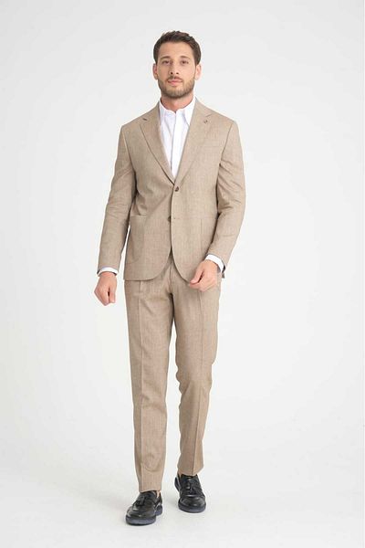 Ted Davıd Linen Blended Suit