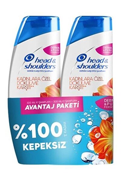 Head & Shoulders شامبو خاص للنساء ضد التساقط ومضاد للقشرة 330 مل × 2 قطعة