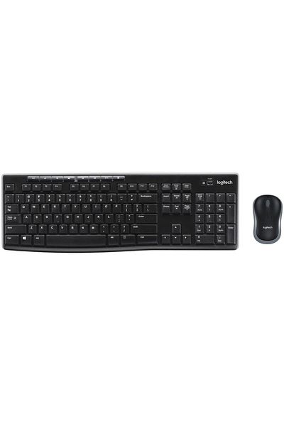 logitech Kit Tastatura si mouse Logitech MK270, USB, layout US International (Negru)