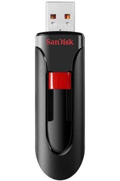 SanDisk Stick USB SanDisk Cruzer Glide, 128GB (Negru/Rosu)