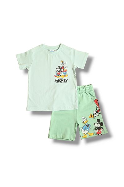 Mickey & Friends - طقم تيشيرت وشورت للأولاد