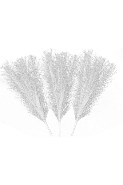 DJKKENTY Set 3 flori pampas DJKKENTY, argintiu, pampas uscat, 45 cm