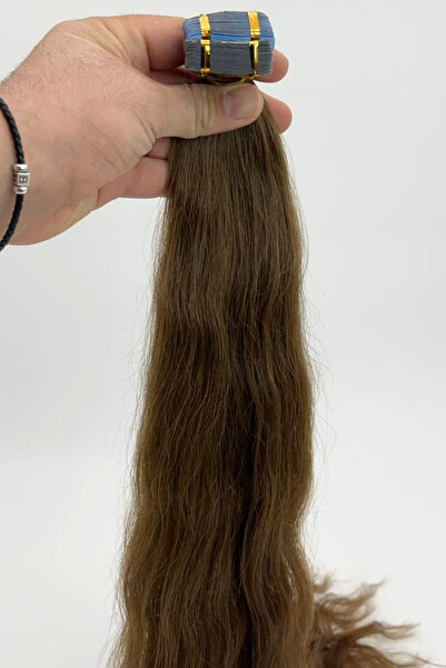 HalitCan HairKing 200 Gr. Micro Tape Weld 65 cm 7.1 Araton Auburn Tone 100% Real Uzbek Hair