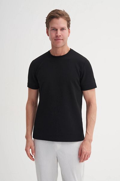 Cazador Ανδρικό μπλουζάκι Jazz 4202 Crew Neck Self Textured Micro