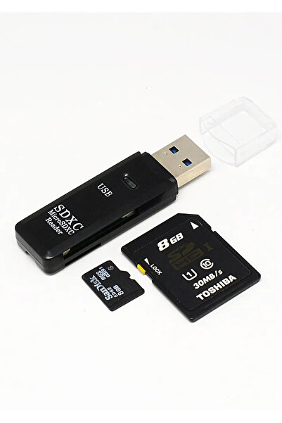 The Wlue 2in1 Usb 3.0 Micro Sd Hafıza Kartı - Tf Kart Okuyucu Hub Adaptör Veri Aktarıcı