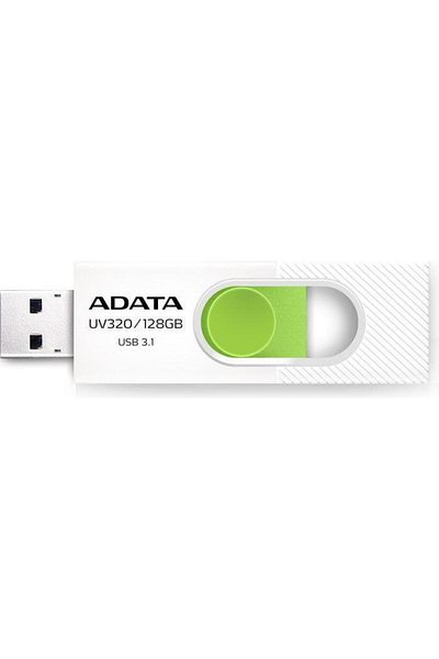 Adata Stick USB A-DATA UV320 128GB, USB 3.1 (Alb/Verde)