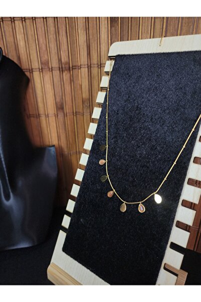 ALLEGRİA Gold Color Stone Steel Bracelet