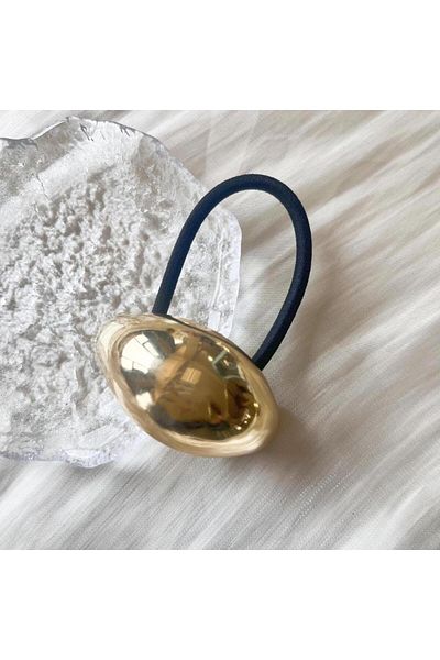 Choice 01 2024 Design Geometric Glossy Gold Silver Color Metal Eggshell Hairgrips Barrettes For Women Girls