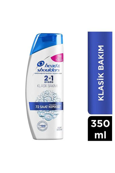 Genel Markalar Head & Shoulders 350 ML. 2-1 Klasik Bakım Şampuanı 72 Saat Kepeksiz