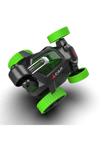 Addo Remote Control Mini 5 Wheel Stunt Car, Battery Operated, Twist & Flip Car,Rotating Car for Kids