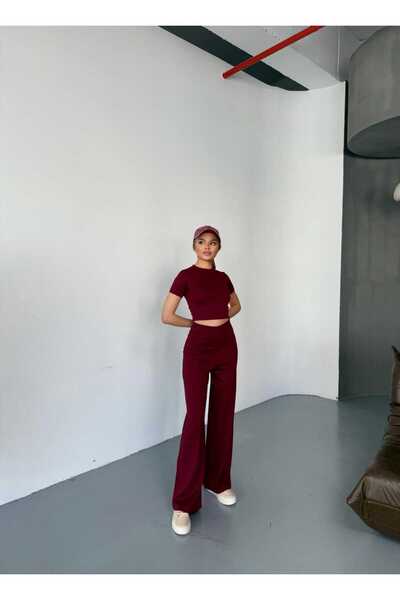 moda poni Σετ παντελονιών Modal Fabric Crop