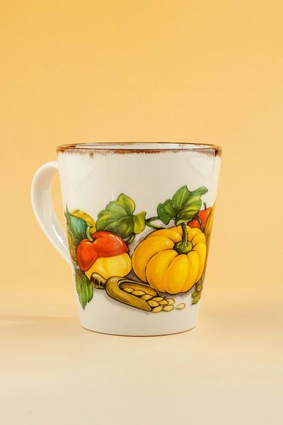 Bursa Porselen Dekor Retro Pumpkin Porcelain Mug
