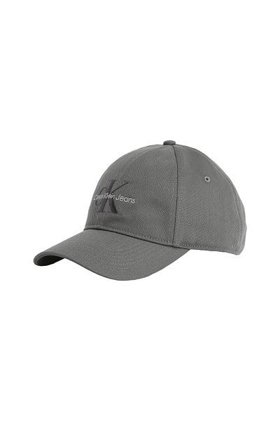 Calvin Klein Men Gray Monologo Embroidery Cap