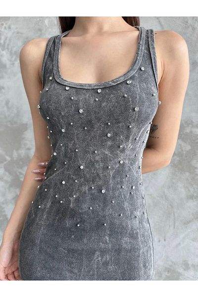 Shop58 Φόρεμα με λουράκι με πέτρες